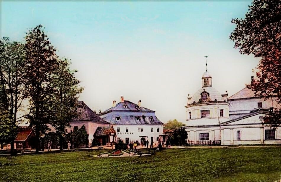 Turčianske Teplice (histor. názov Stubnya-Fürdo) na historickej fotografii