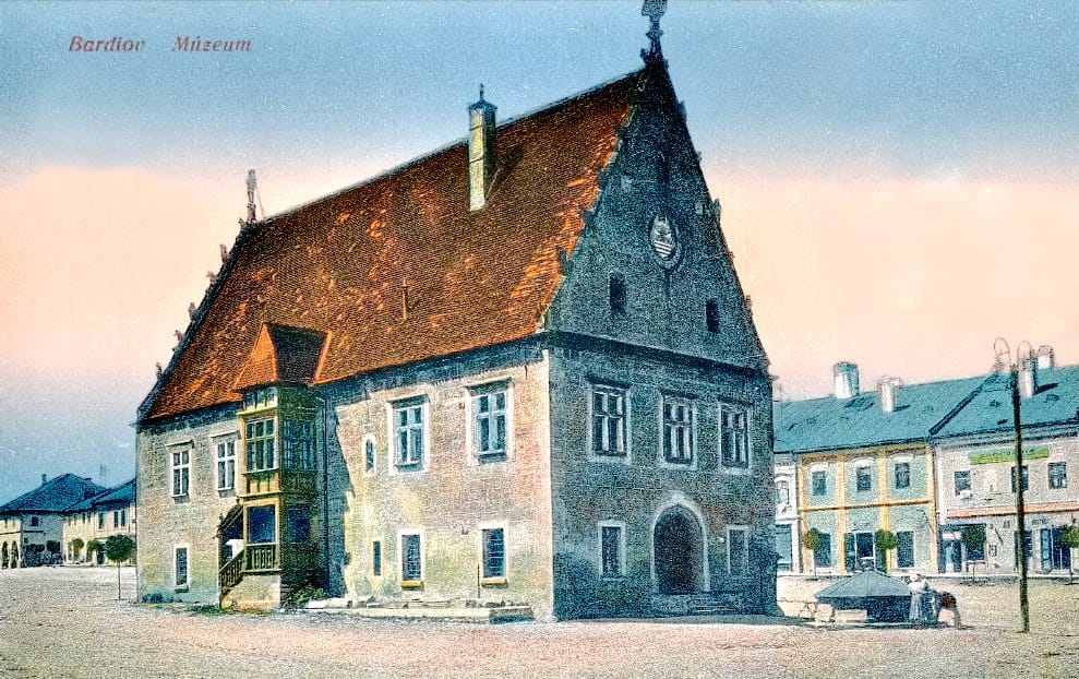 Šarišské múzeum v Bardejove na historickej pohľadnici