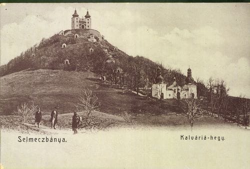 Kalvária v Banskej Štiavnici na historickej pohľadnici