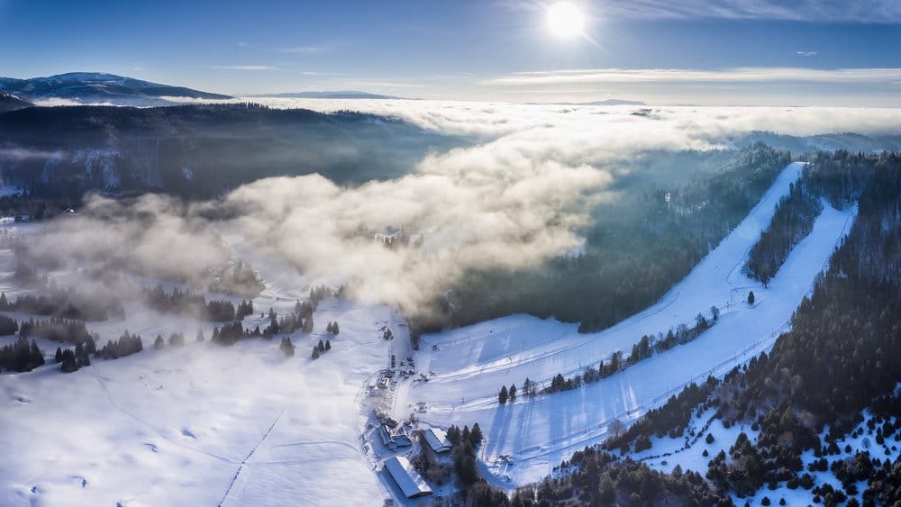 Ski Tále z vtáčej perspektívy