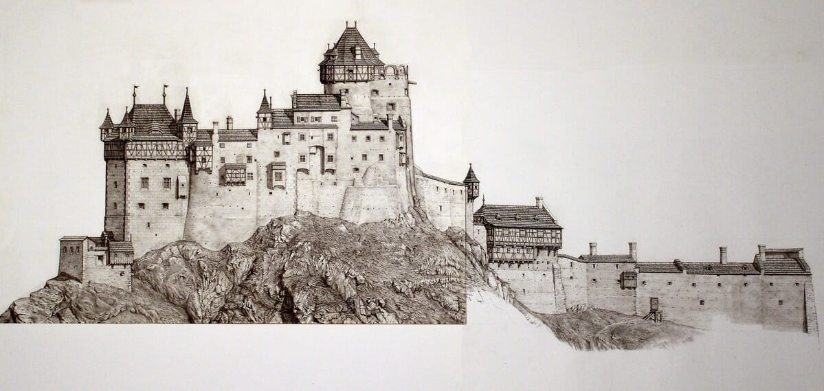Nová rozpracovaná rekonštrukcia hradu od Jozefa Hochela