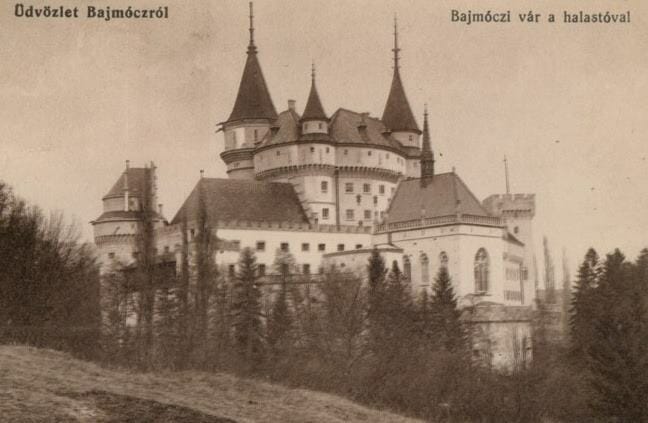 Bojnický zámok v roku 1916 – historická fotografia
