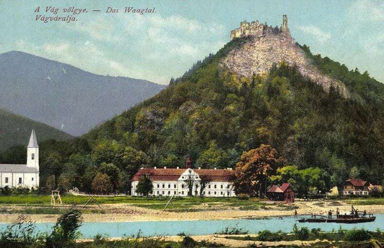 Považský hrad na historickej fotografii