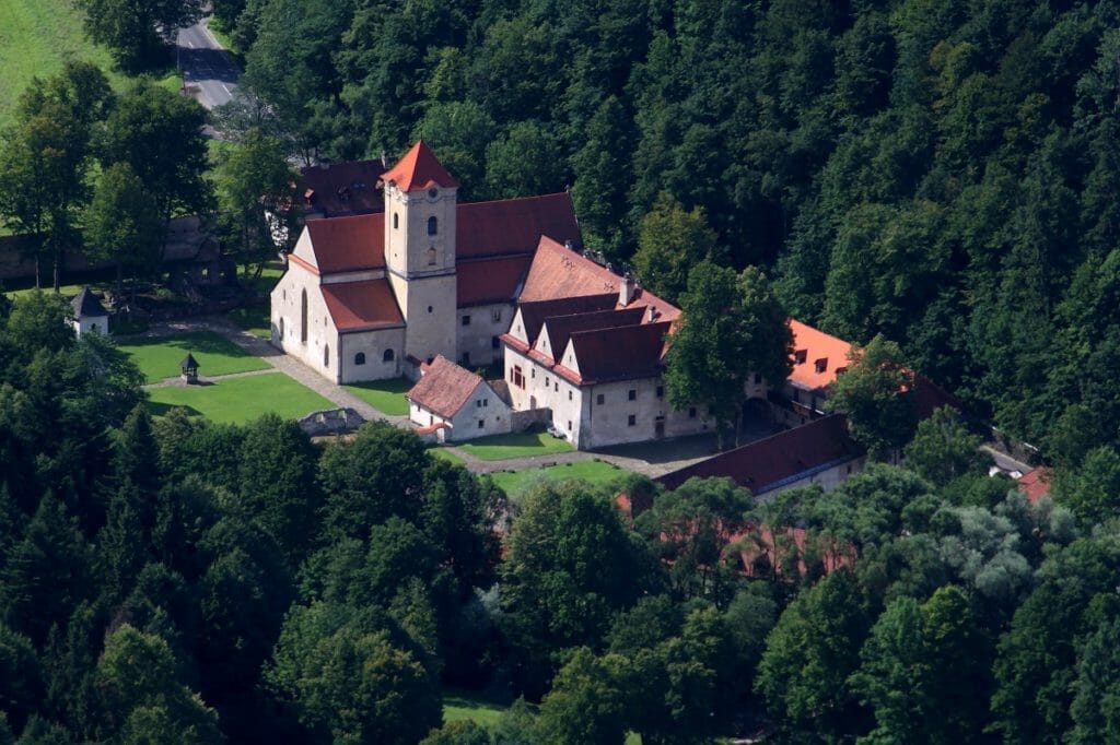 Letecký pohľad na Červený kláštor