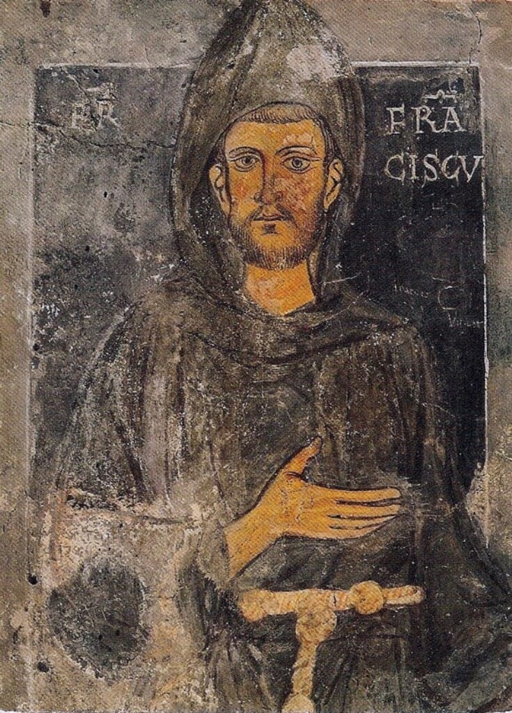 Najstaršia podobizeň sv. Františka z Assisi – zakladateľ rádu františkánov