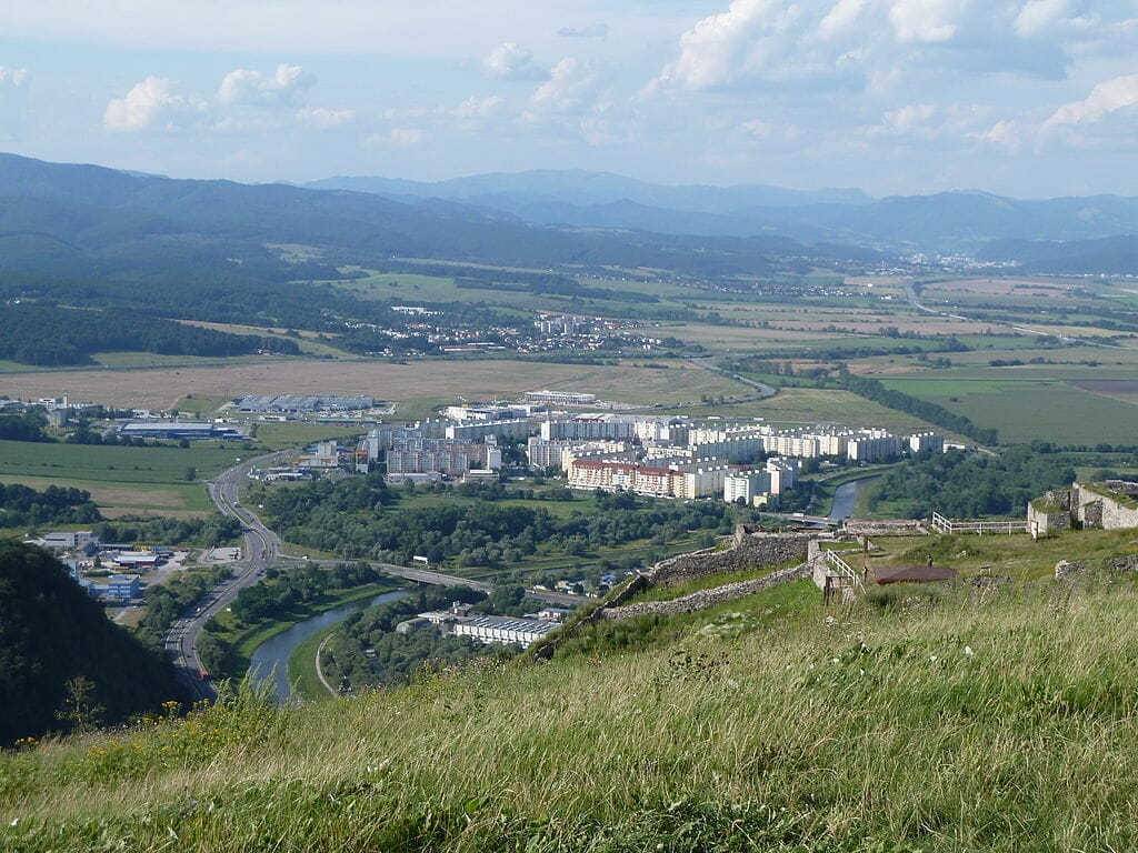 Zvolenská kotlina a časť mesta Zvolen