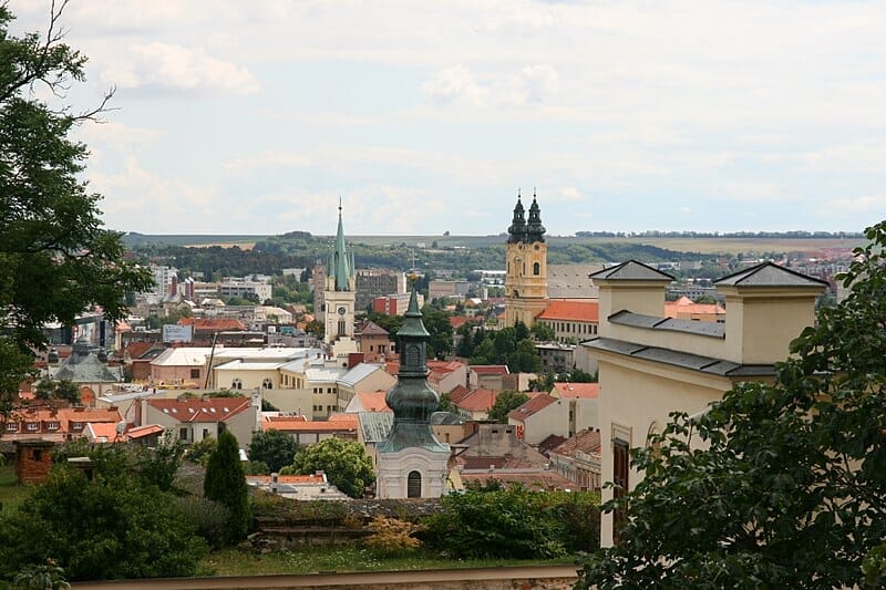 Panoramitický pohľad na mesto Nitra
