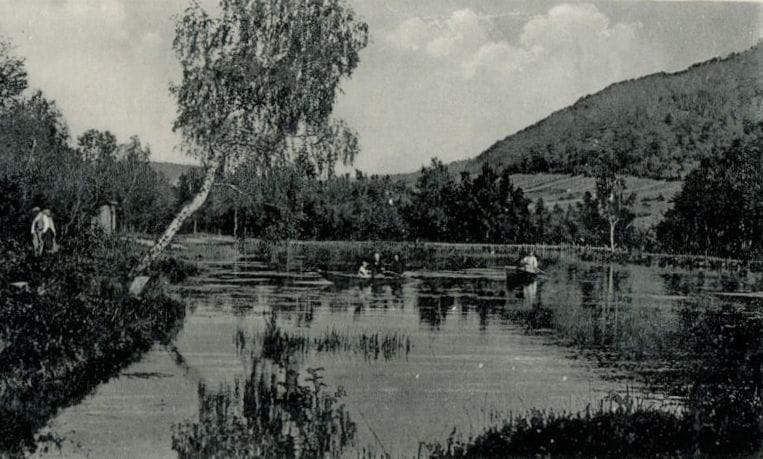 Historická fotografia - jazero Cigeľka
