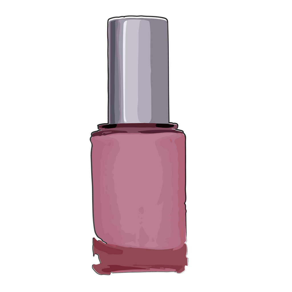 Ružová fľaštička laku na nechty